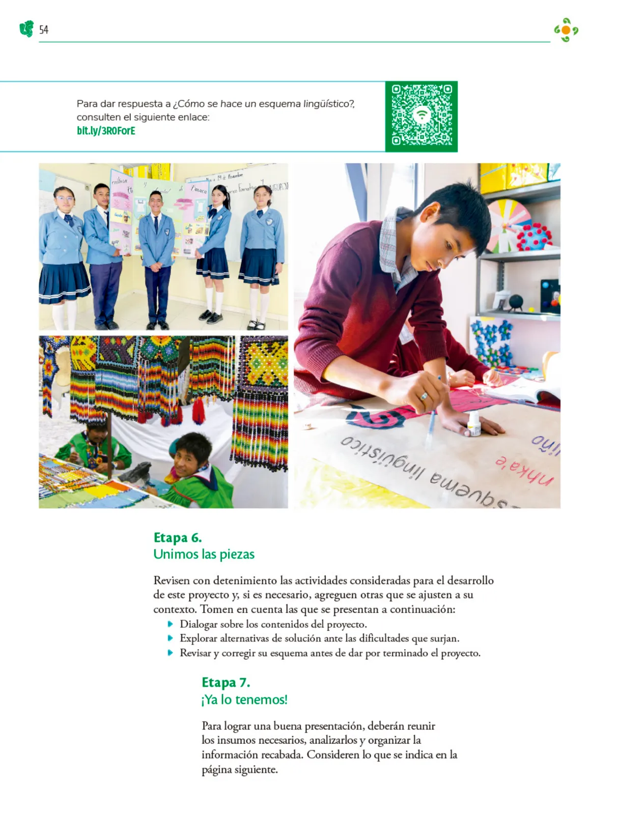 Página 55 de Colección Ximhai. Nuestro libro de Proyectos. Tomo I.   Libro de Educación Telesecundaria Grado 1°  Ciclo Escolar 2025 - 2026