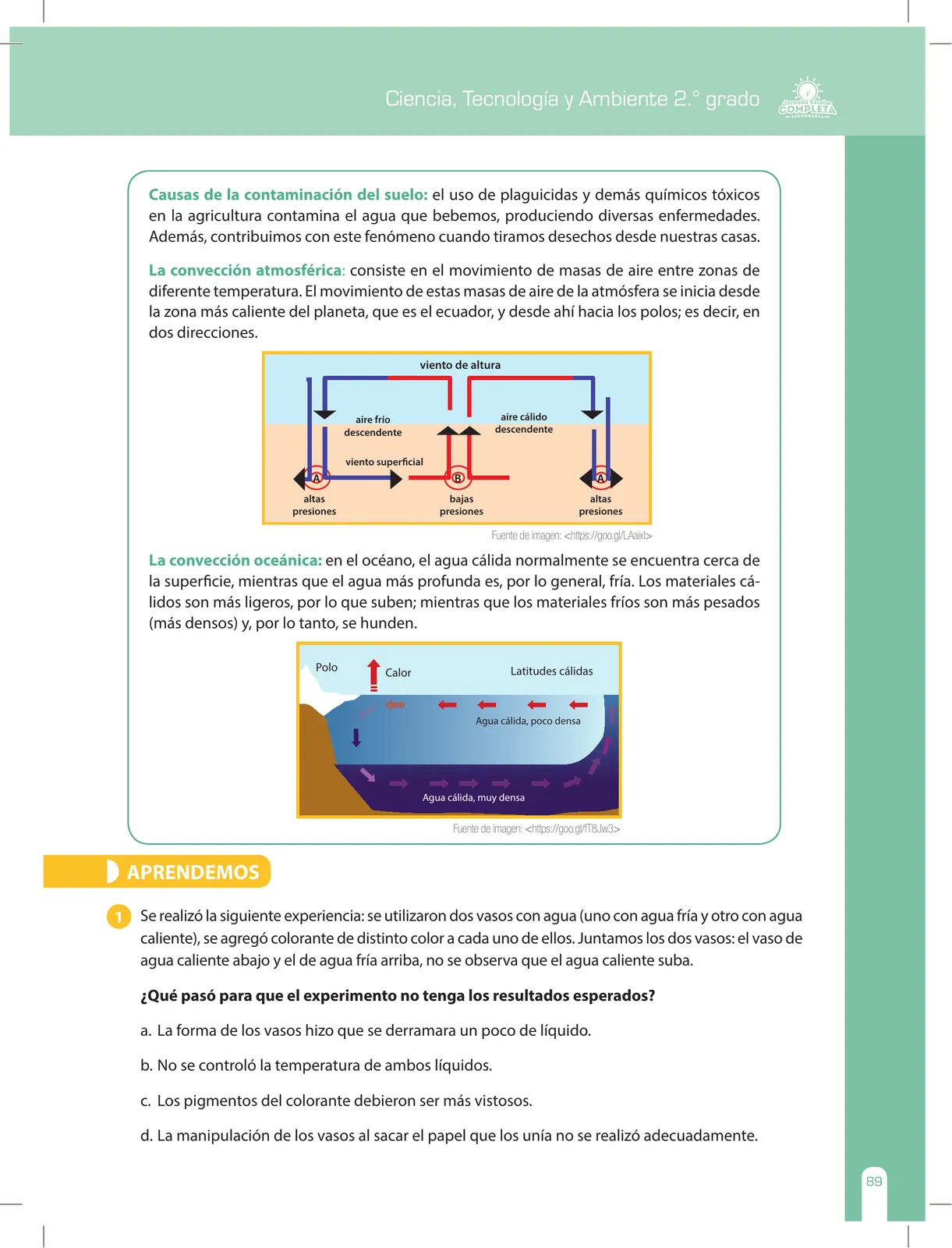Miniatura página 89 de Ciencia, Tecnología y Ambiente 2 : cuaderno de reforzamiento pedagógico - JEC · 2016