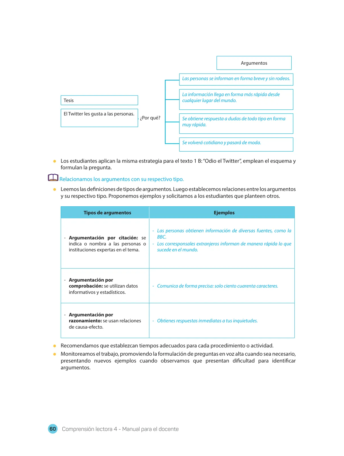Miniatura página 62 de Comprensión lectora : manual para el docente de cuarto grado de Secundaria 2018 · 2018