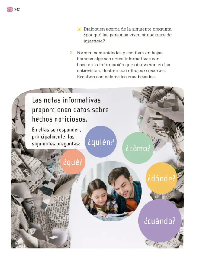 Página 245 de Proyectos Comunitarios. Libro de Educación Primaria Grado 3° Ciclo Escolar 2025 - 2026