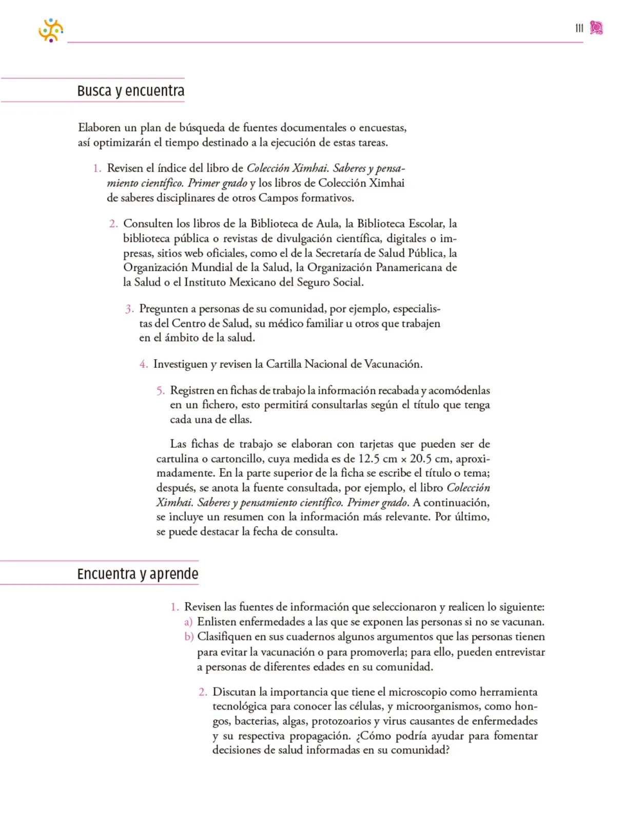 Miniatura página 112 de Colección Ximhai. Nuestro libro de proyectos.   Libro de Educación Secundaria Grado 1°  Ciclo Escolar 2025 - 2026