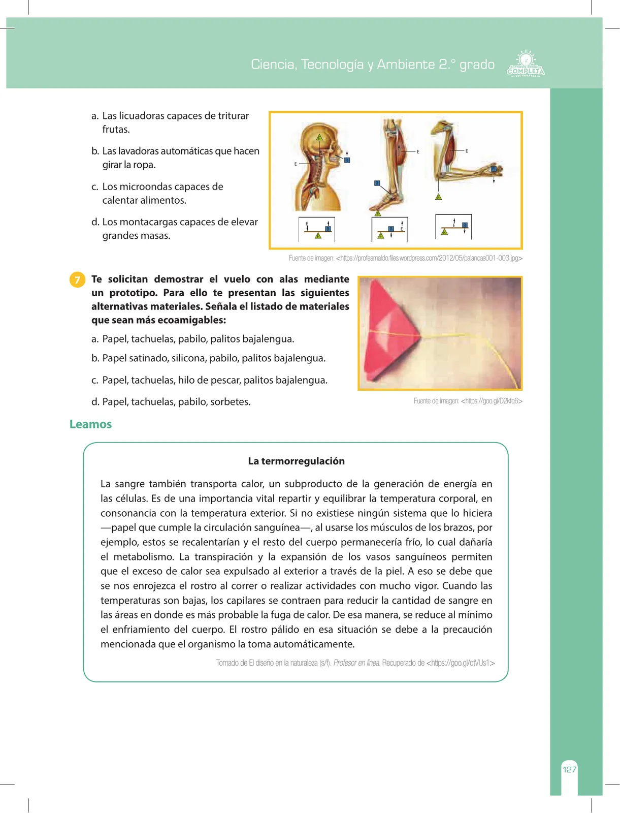 Página 127 de Ciencia, Tecnología y Ambiente 2 : cuaderno de reforzamiento pedagógico - JEC · 2016