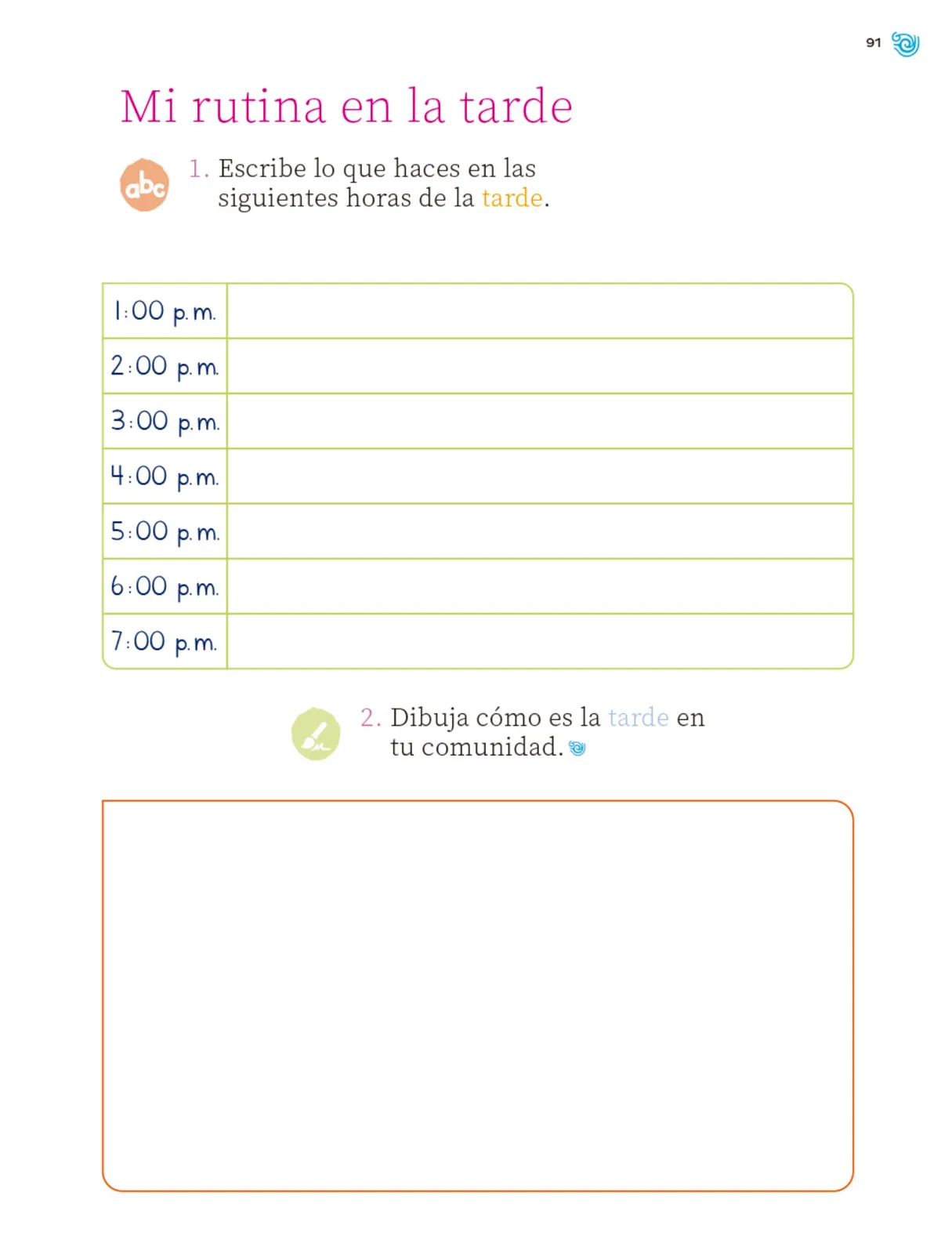 Página 92 de Múltiples lenguajes. Trazos y números.   Libro de Educación Primaria Grado 1°  Ciclo Escolar 2025 - 2026