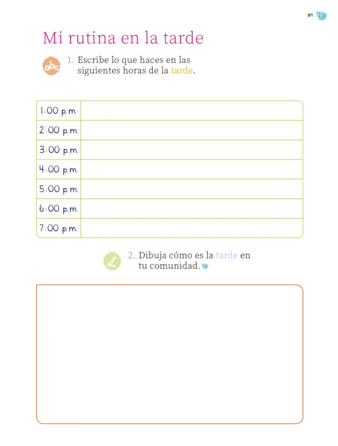 Página 92 de Múltiples lenguajes. Trazos y números. Libro de Educación Primaria Grado 1° Ciclo Escolar 2025 - 2026