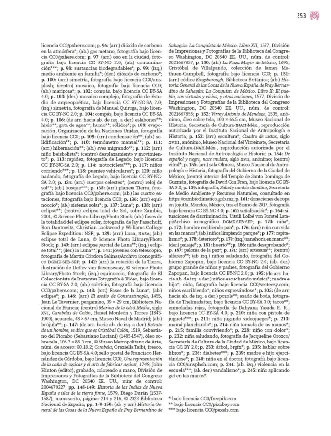 Página 254 de Nuestros saberes: Libro para alumnos, maestros y familia. Libro de Educación Primaria Grado 4° Ciclo Escolar 2025 - 2026