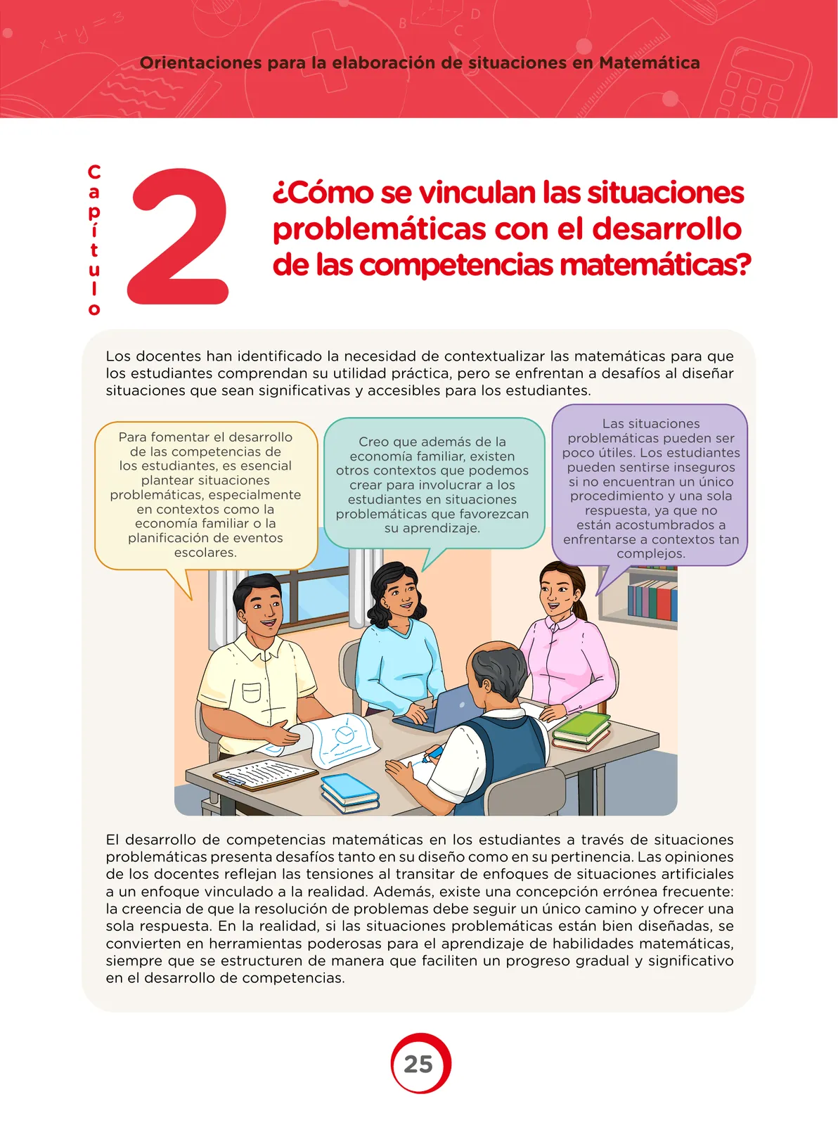 Miniatura página 25 de Orientaciones para la elaboración de situaciones en Matemática · 2024