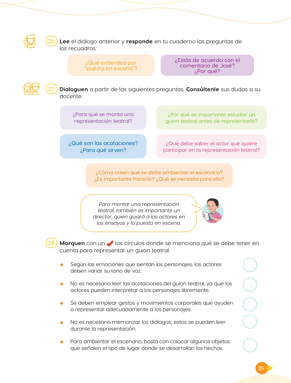 Página 87 de Cuadernillo de Comunicación 6, sexto grado de Primaria · 2023
