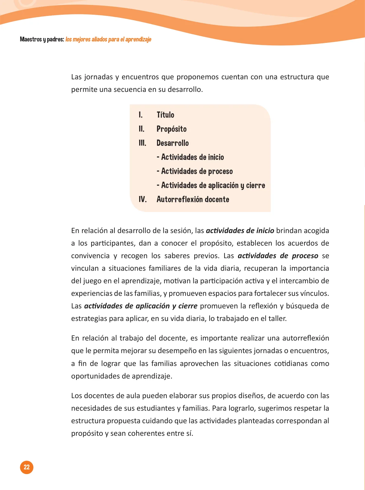 Página 24 de Guía para el trabajo docente con las familias del ciclo IV de Primaria · 2016