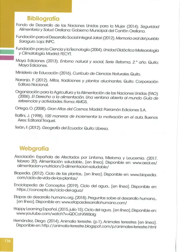 Página 137 de Ciencias Naturales 2° · Egb 2 Ciencias Naturales 2025 · 2025