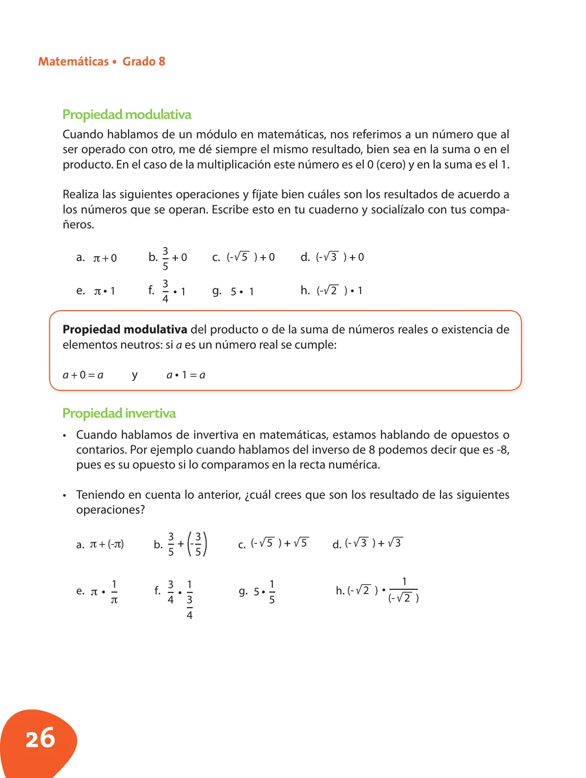Miniatura página 27 de Matematica 8° · Postprimaria