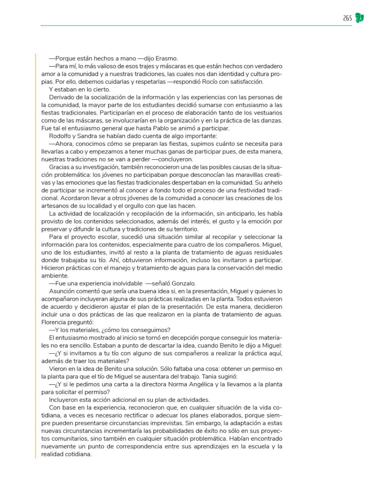 Página 266 de Colección Nanahuatzin. Nuestro libro de Proyectos. Tomo II. Libro de Educación Telesecundaria Grado 3° Ciclo Escolar 2025 - 2026