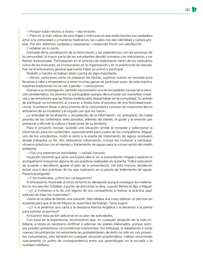 Página 266 de Colección Nanahuatzin. Nuestro libro de Proyectos. Tomo II. Libro de Educación Telesecundaria Grado 3° Ciclo Escolar 2025 - 2026