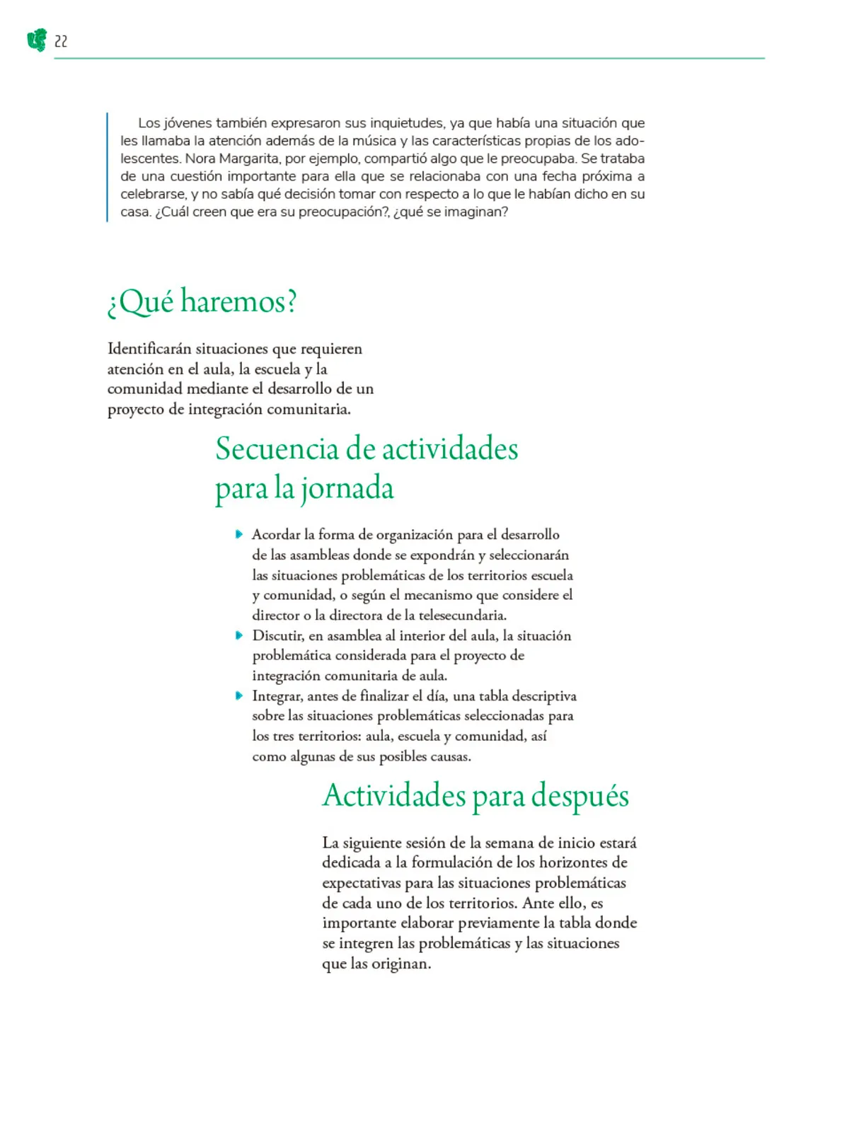 Miniatura página 23 de Colección Nanahuatzin. Nuestro libro de Proyectos. Tomo I.   Libro de Educación Telesecundaria Grado 3°  Ciclo Escolar 2025 - 2026