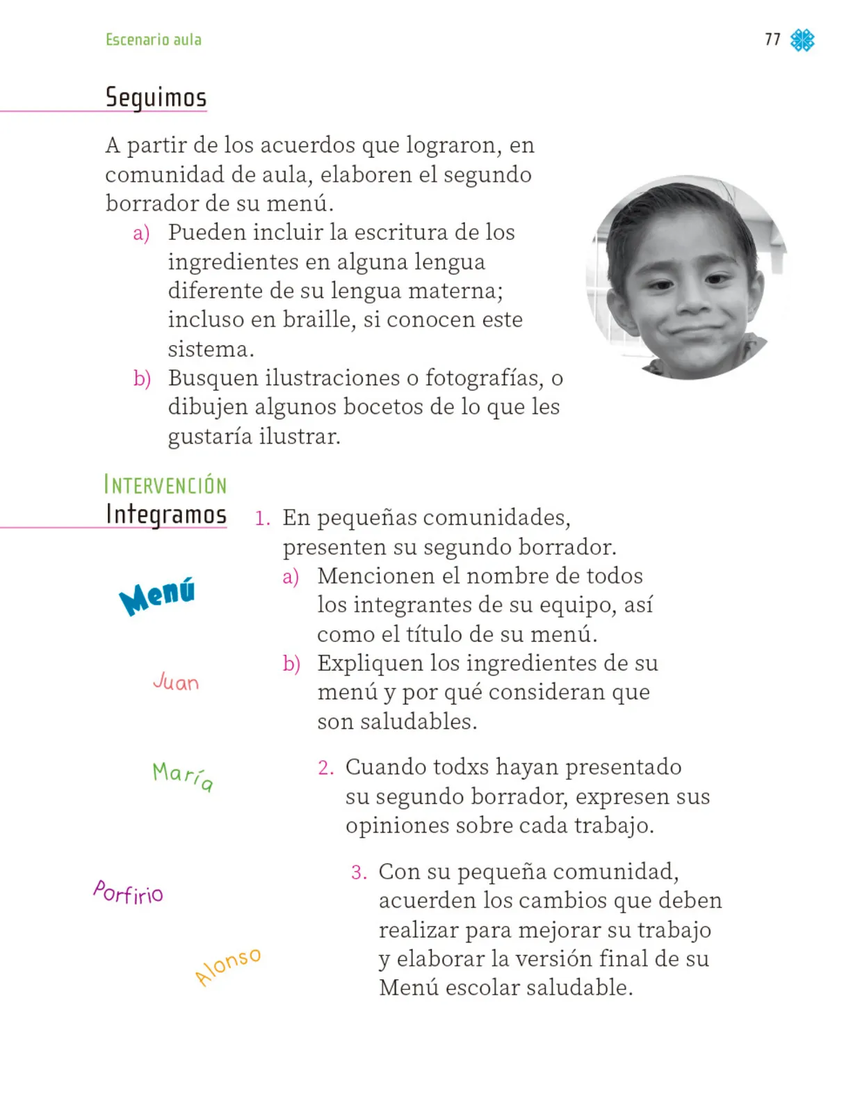 Página 78 de Proyectos de Aula. Libro de Educación Primaria Grado 1° Ciclo Escolar 2025 - 2026