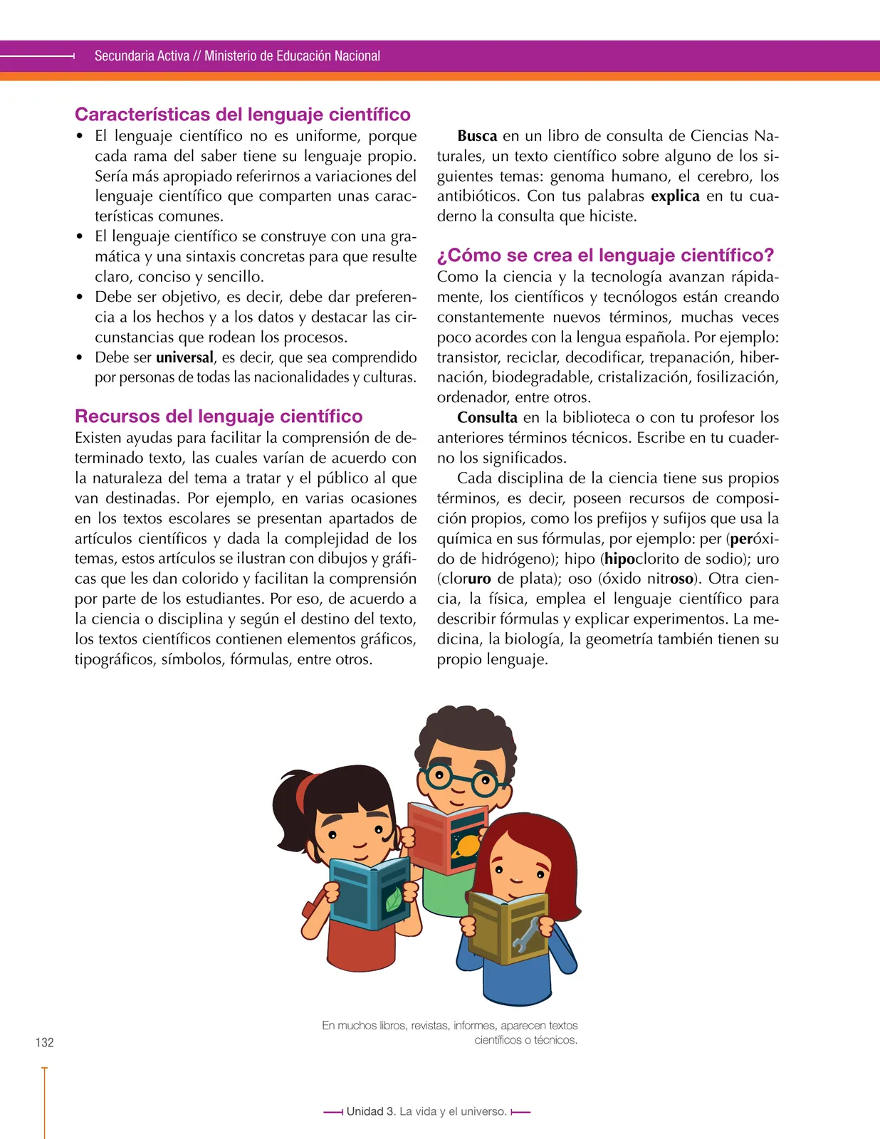 Página 132 de Ciencias Naturales 7° · Secundaria Activa