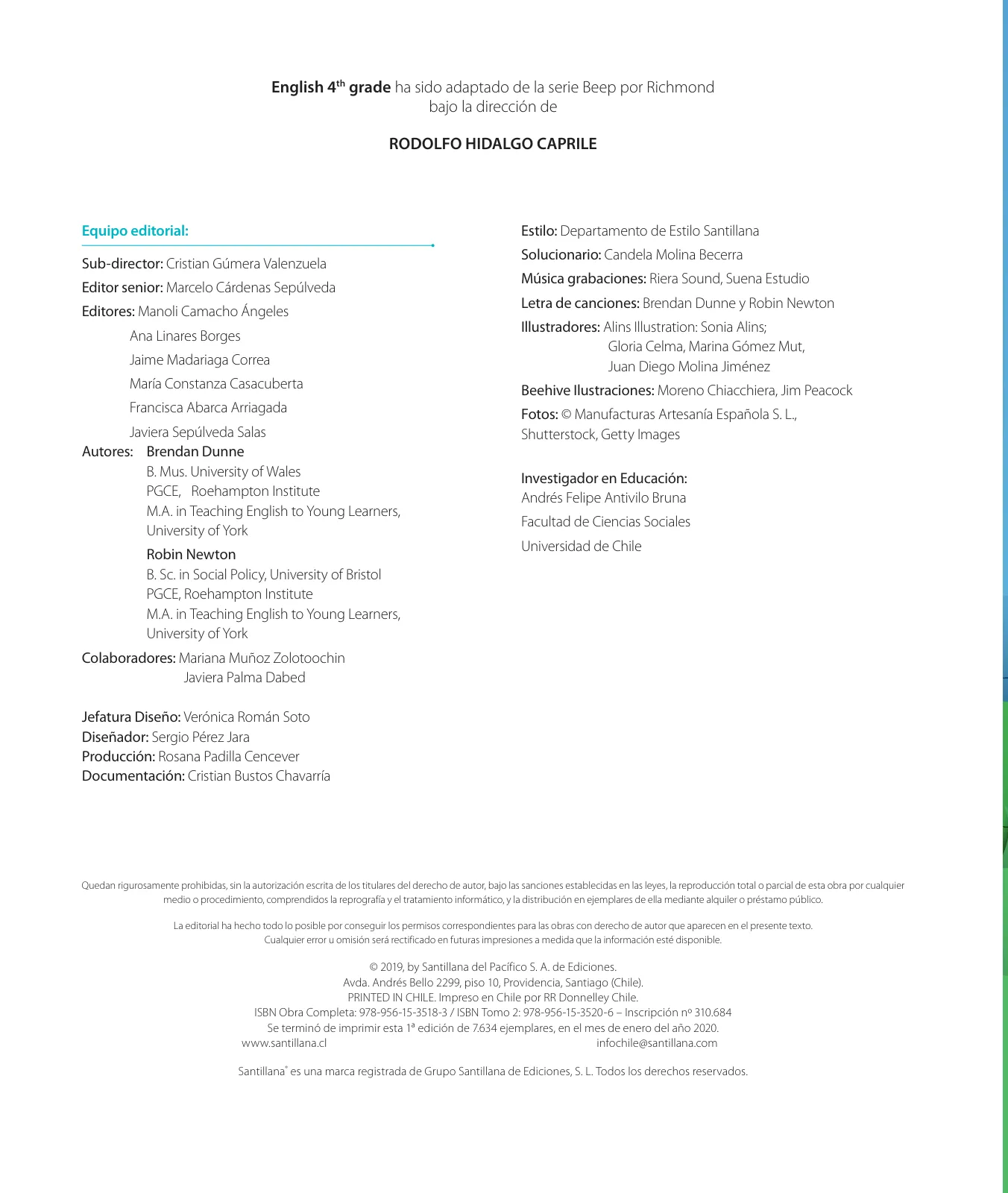 Página 4 de Inglés – Cuarto Básico | Texto del Estudiante MINEDUC – Descargar PDF · 2024