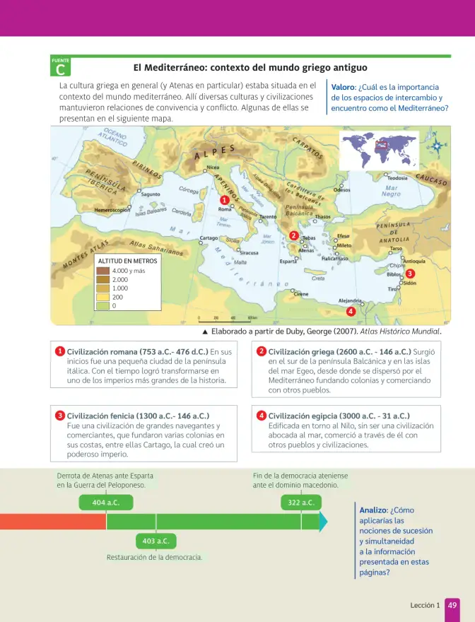 Página 51 de Historia, Geografía y Ciencias Sociales – Séptimo Básico | Texto del Estudiante MINEDUC – Descargar PDF · 2024