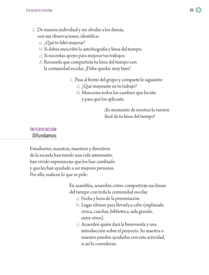 Página 72 de Proyectos Escolares. Libro de Educación Primaria Grado 6° Ciclo Escolar 2025 - 2026