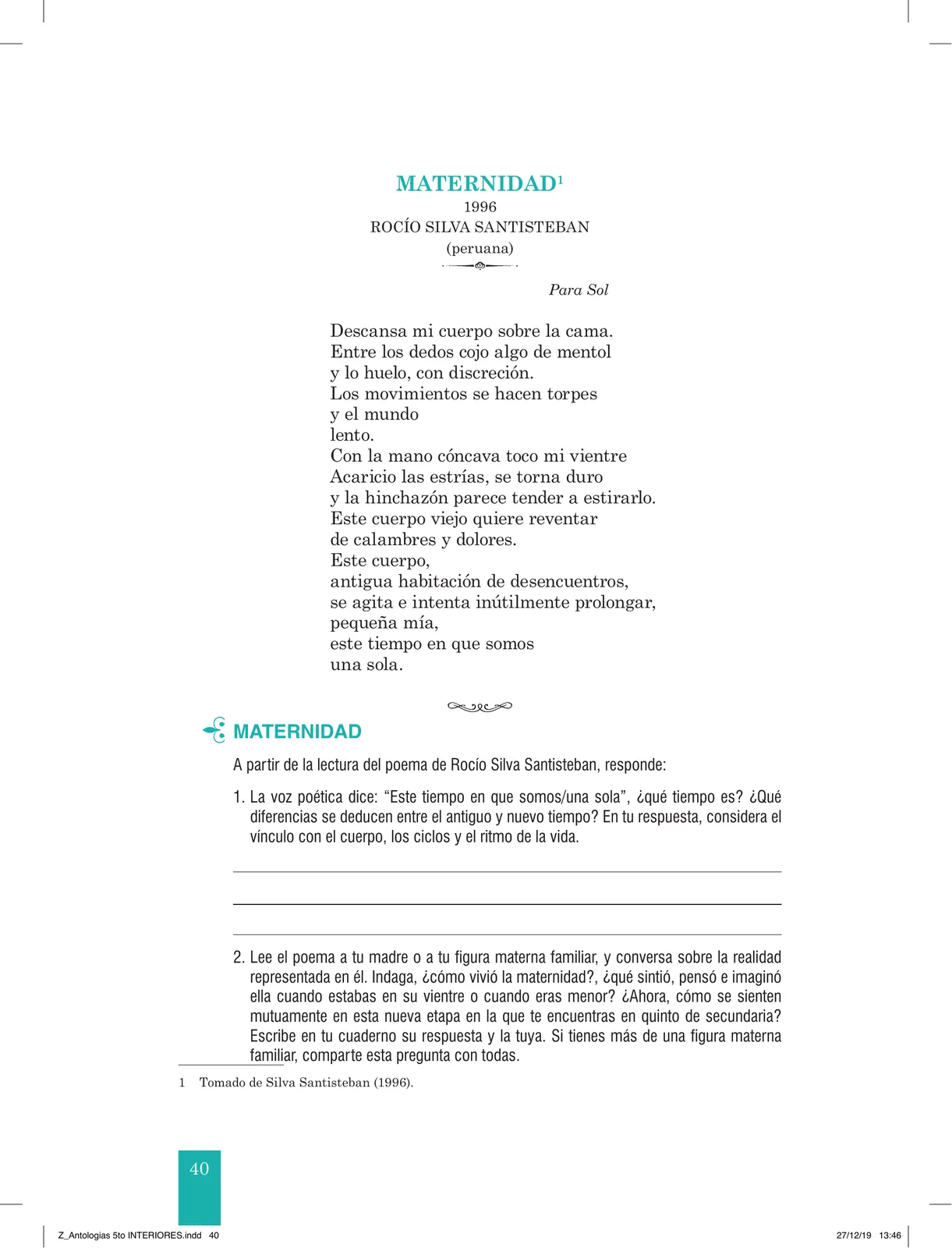 Página 42 de Antología literaria 5 · 2019