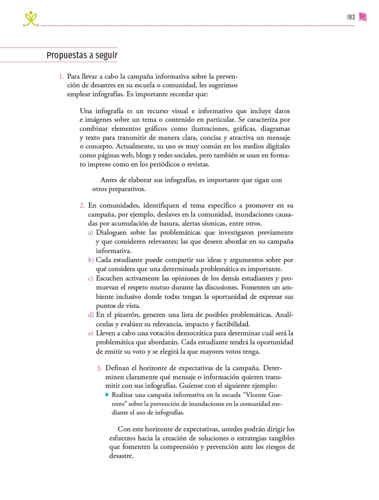 Página 184 de Colección Ximhai. Nuestro libro de proyectos. Libro de Educación Secundaria Grado 1° Ciclo Escolar 2025 - 2026
