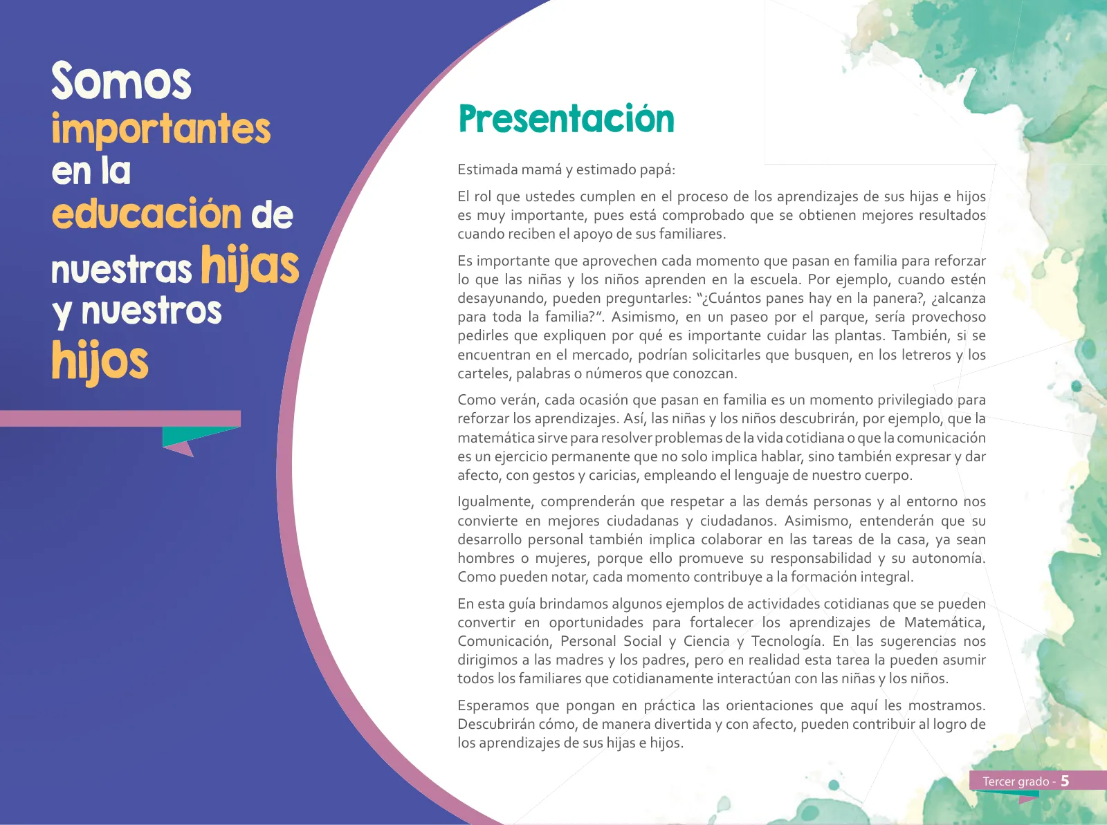 Miniatura página 7 de Aprendemos juntos en familia : guía dirigida a madres y padres. Tercer grado de Educación Primaria · 2019