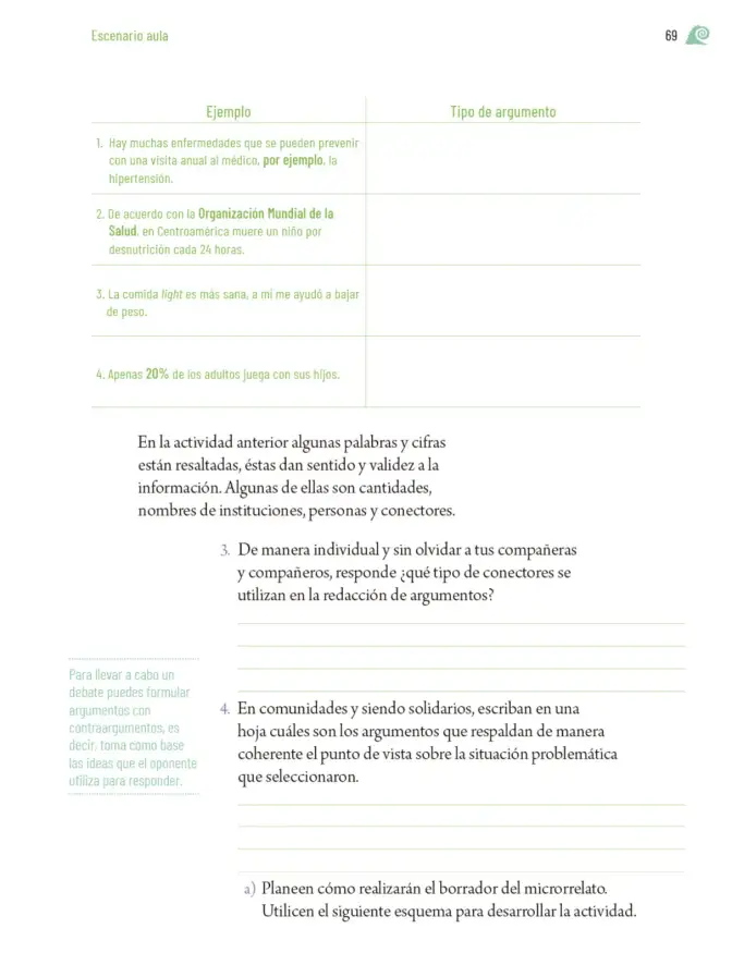 Página 72 de Proyectos de Aula. Libro de Educación Primaria Grado 6° Ciclo Escolar 2025 - 2026