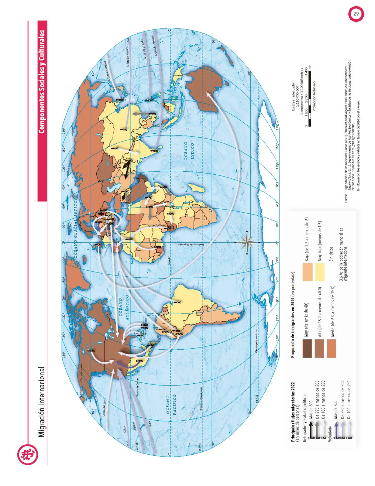 Página 30 de Cartografía de México y el mundo. Libro de Educación Primaria Grado 4° Ciclo Escolar 2025 - 2026