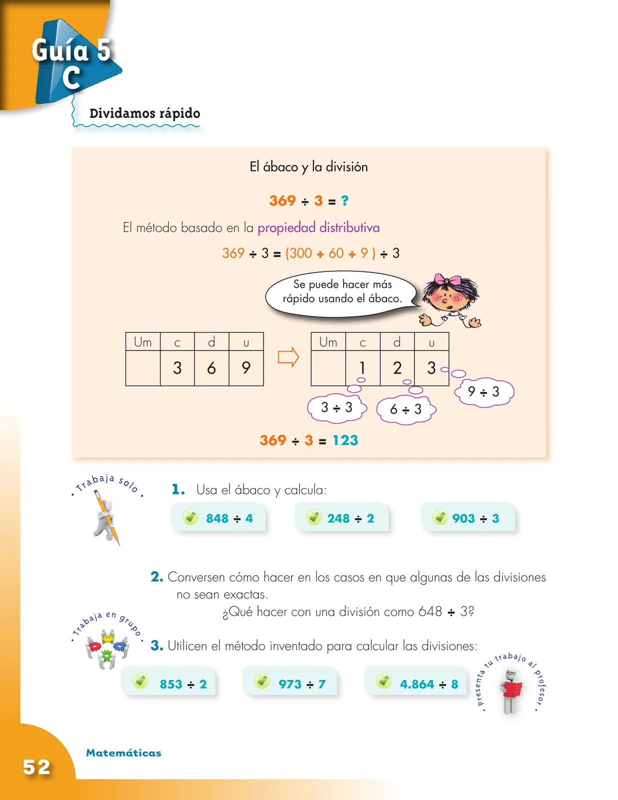 Miniatura página 52 de Matematica 4° · Cartilla 01
