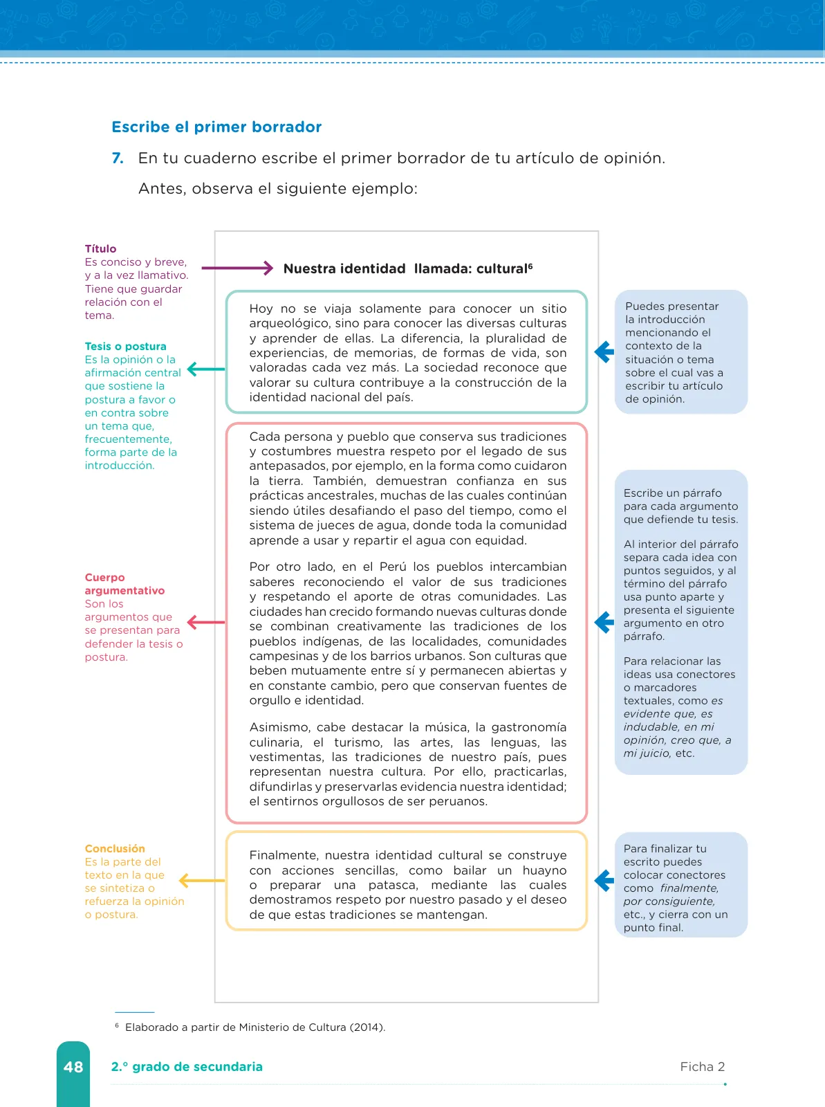 Página 50 de Fichas de aprendizaje de Comunicación 2 · 2024