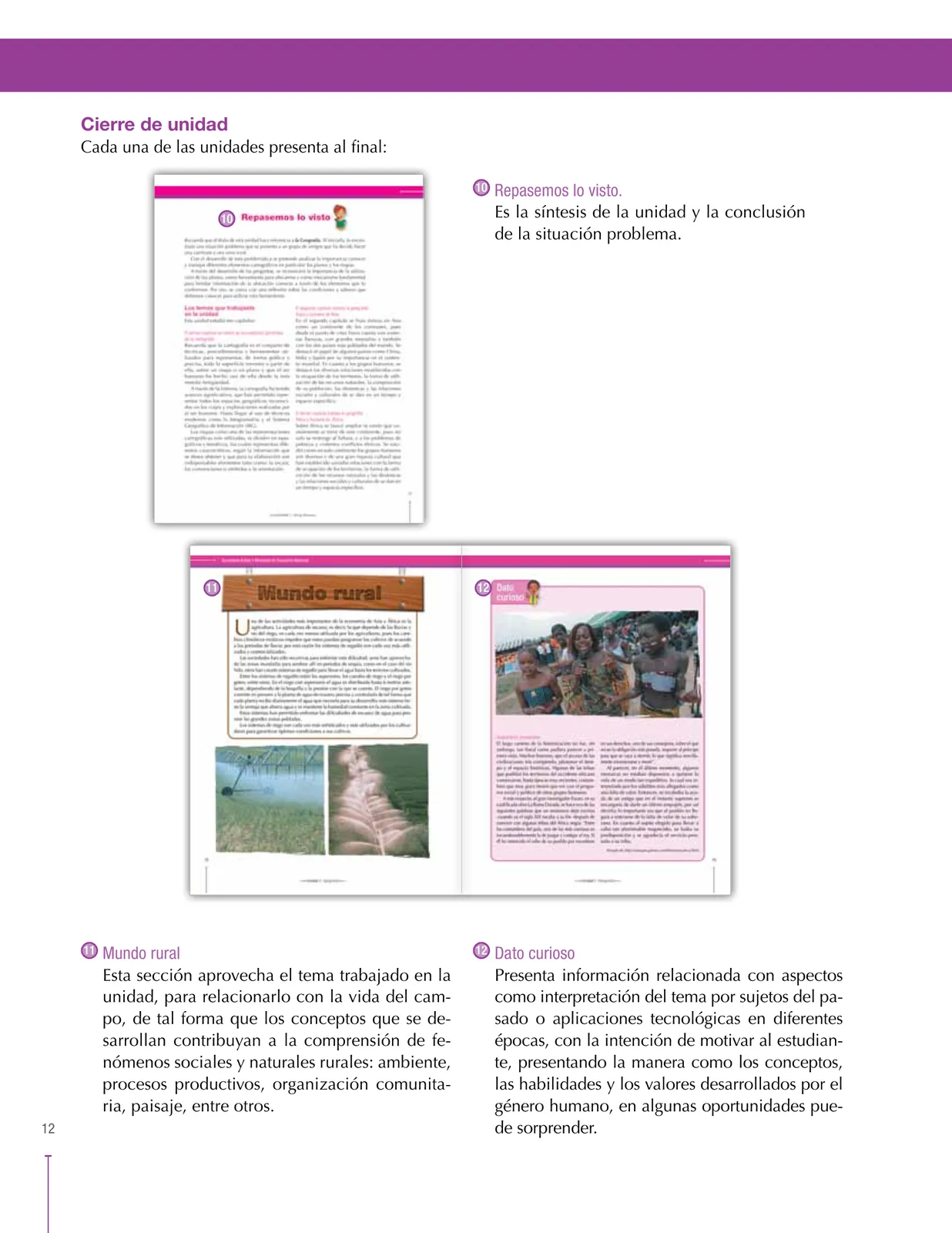 Página 12 de Ciencias Sociales 8° · Secundaria Activa