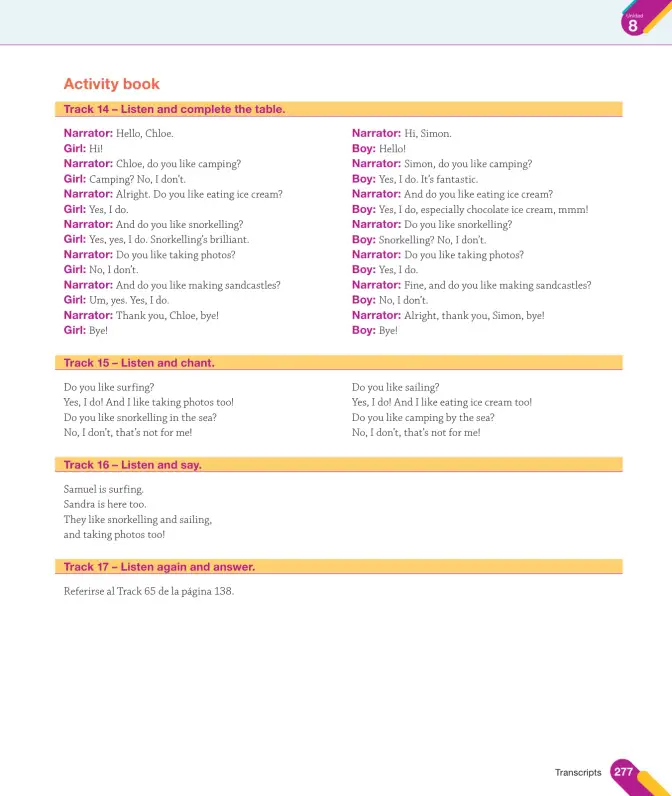 Página 141 de Inglés – Tercero Básico | Texto del Estudiante MINEDUC – Descargar PDF · 2024