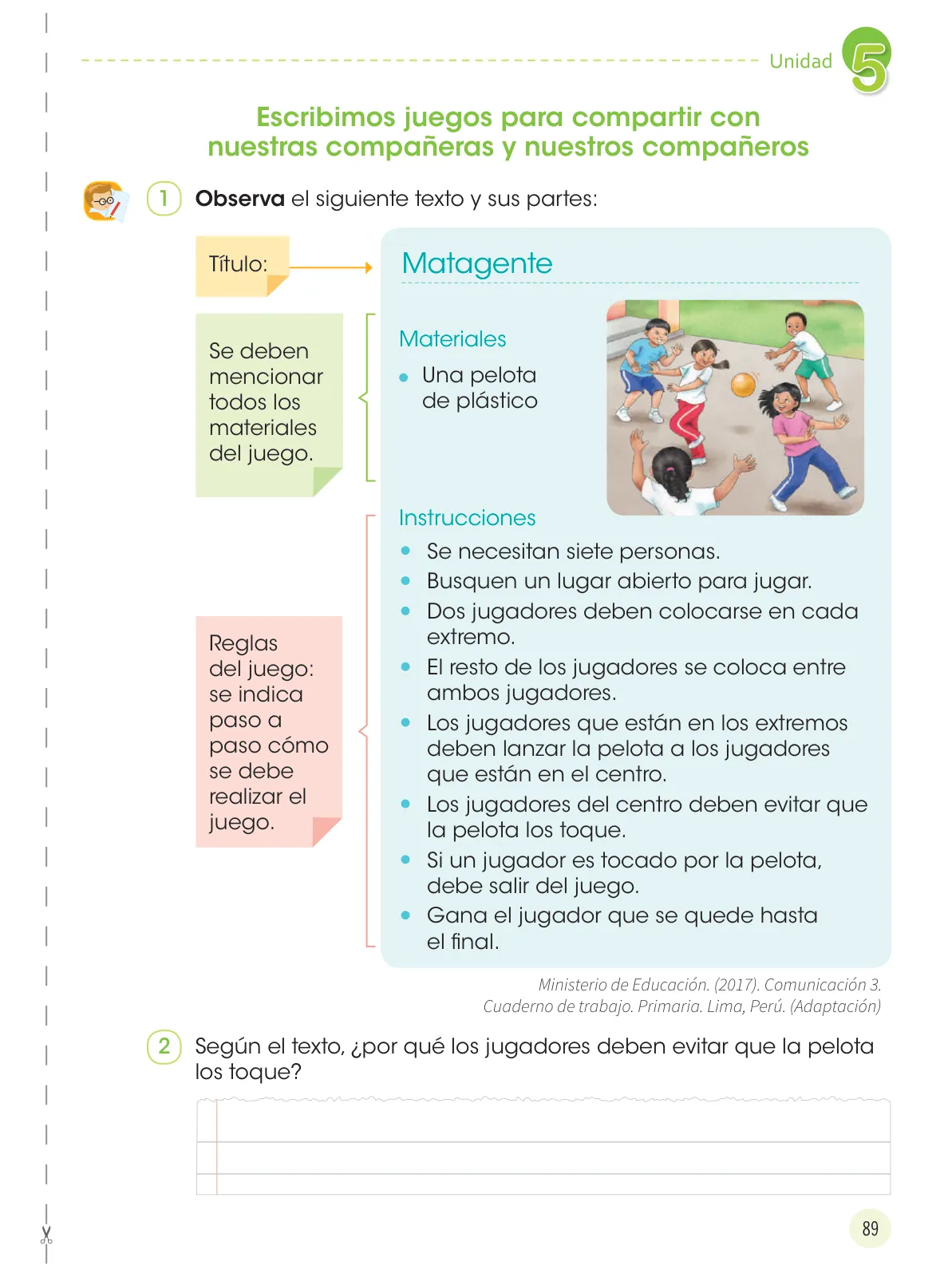 Página 91 de Comunicación 3 : cuaderno de trabajo para tercer grado de Educación Primaria 2019 · 2019