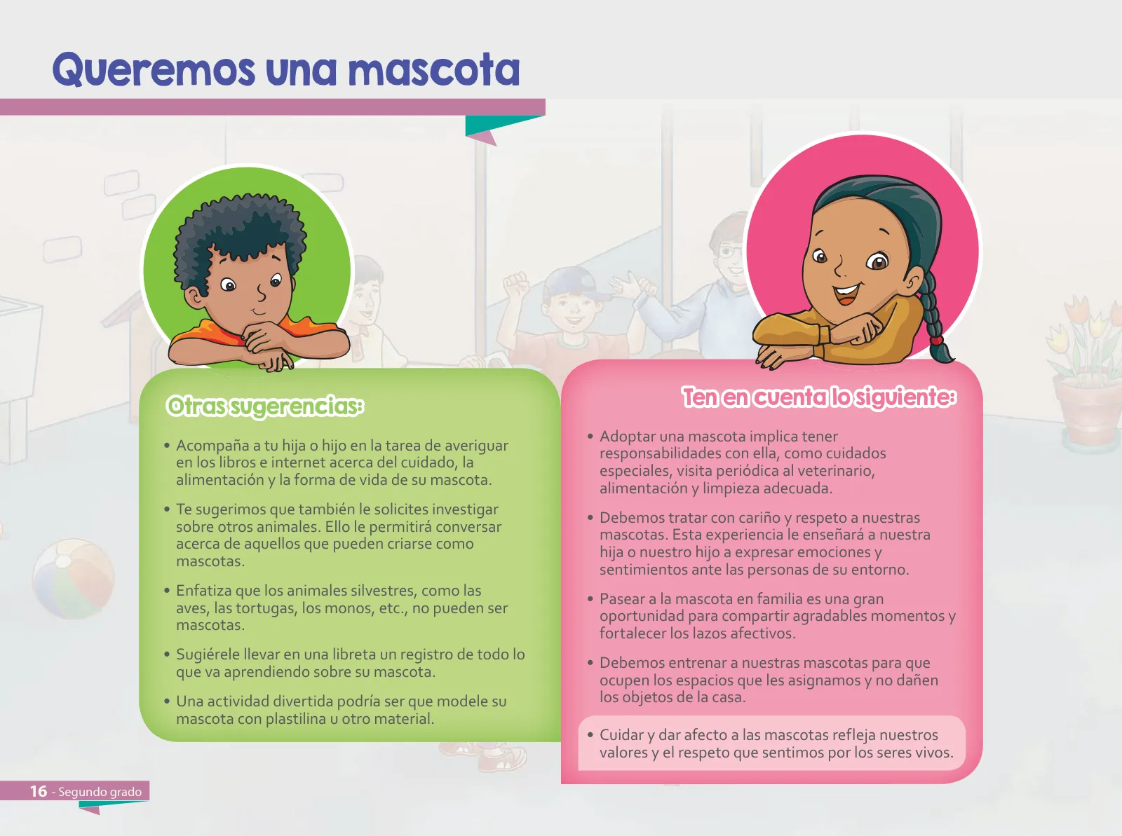 Página 18 de Aprendemos juntos en familia : guía dirigida a madres y padres. Segundo grado de Educación Primaria · 2019