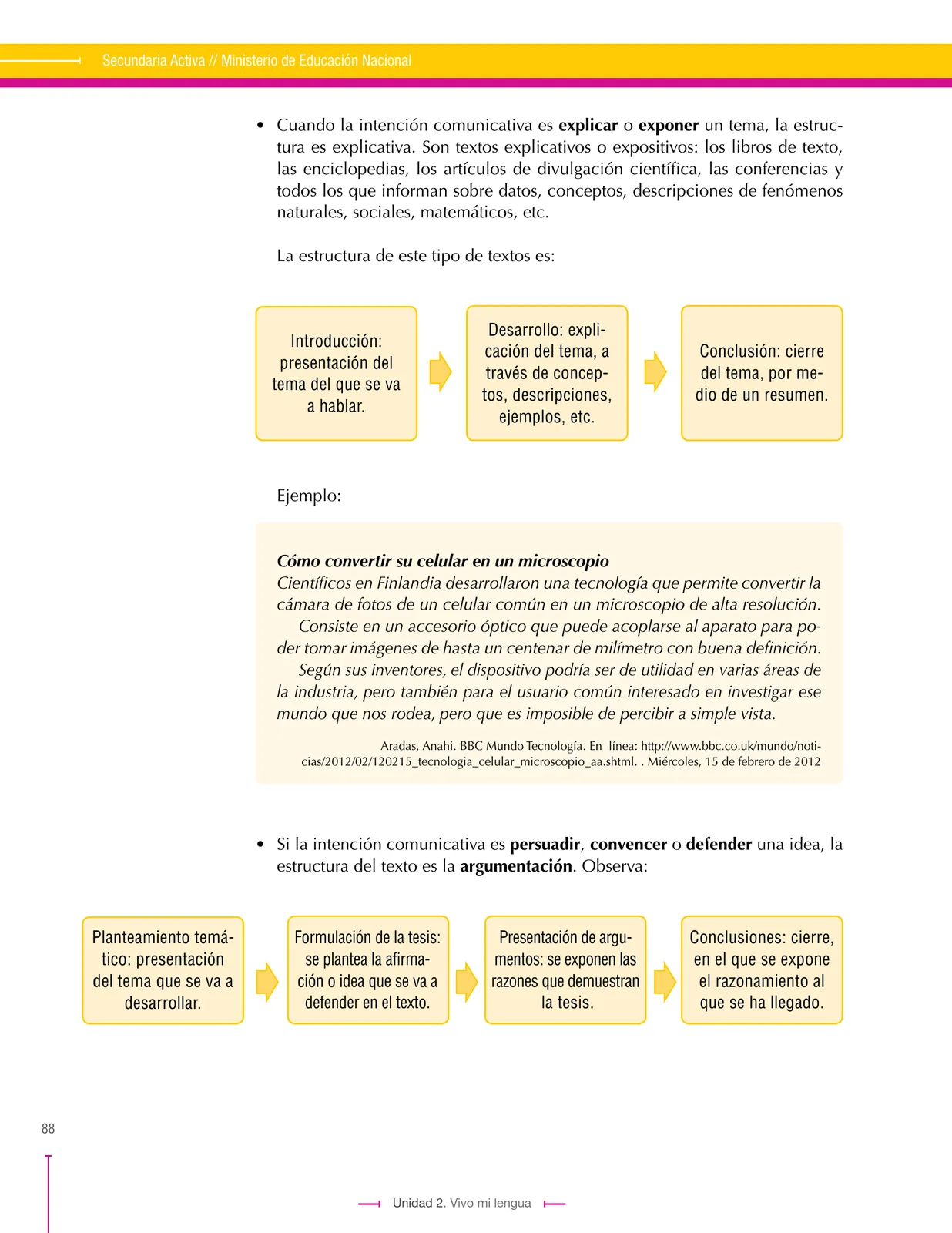 Miniatura página 88 de Lenguaje 6° · Secundaria Activa