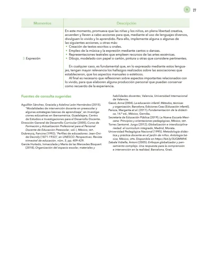Página 28 de Modalidades de trabajo para la acción transformadora y el codiseño Libro de Educación Preescolar Grado 1°, 2°, 3° Ciclo Escolar 2025 - 2026