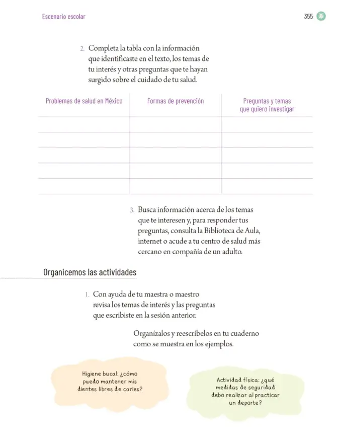 Página 358 de Proyectos Escolares. Libro de Educación Primaria Grado 6° Ciclo Escolar 2025 - 2026