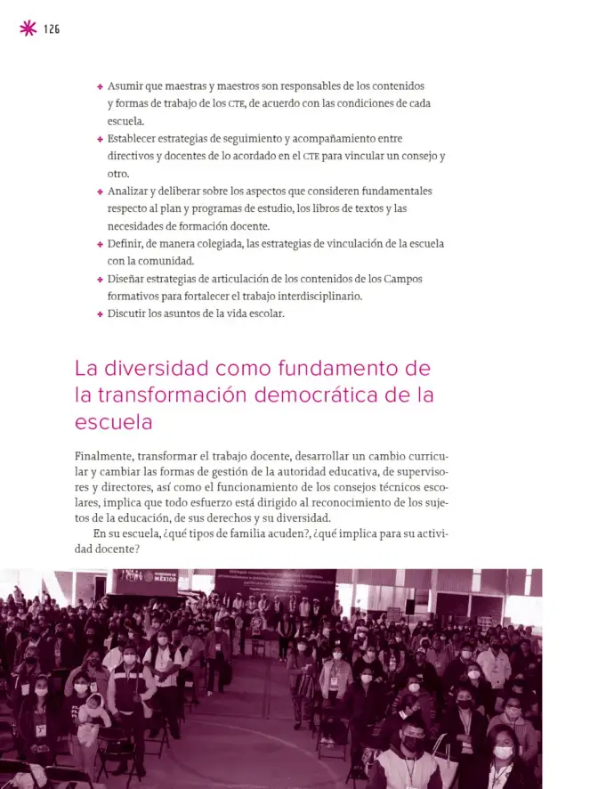 Página 127 de Un libro sin recetas para la maestra y el maestro. Fase 6. Libro de Educación Telesecundaria Grado 1°, 2°, 3° Ciclo Escolar 2025 - 2026