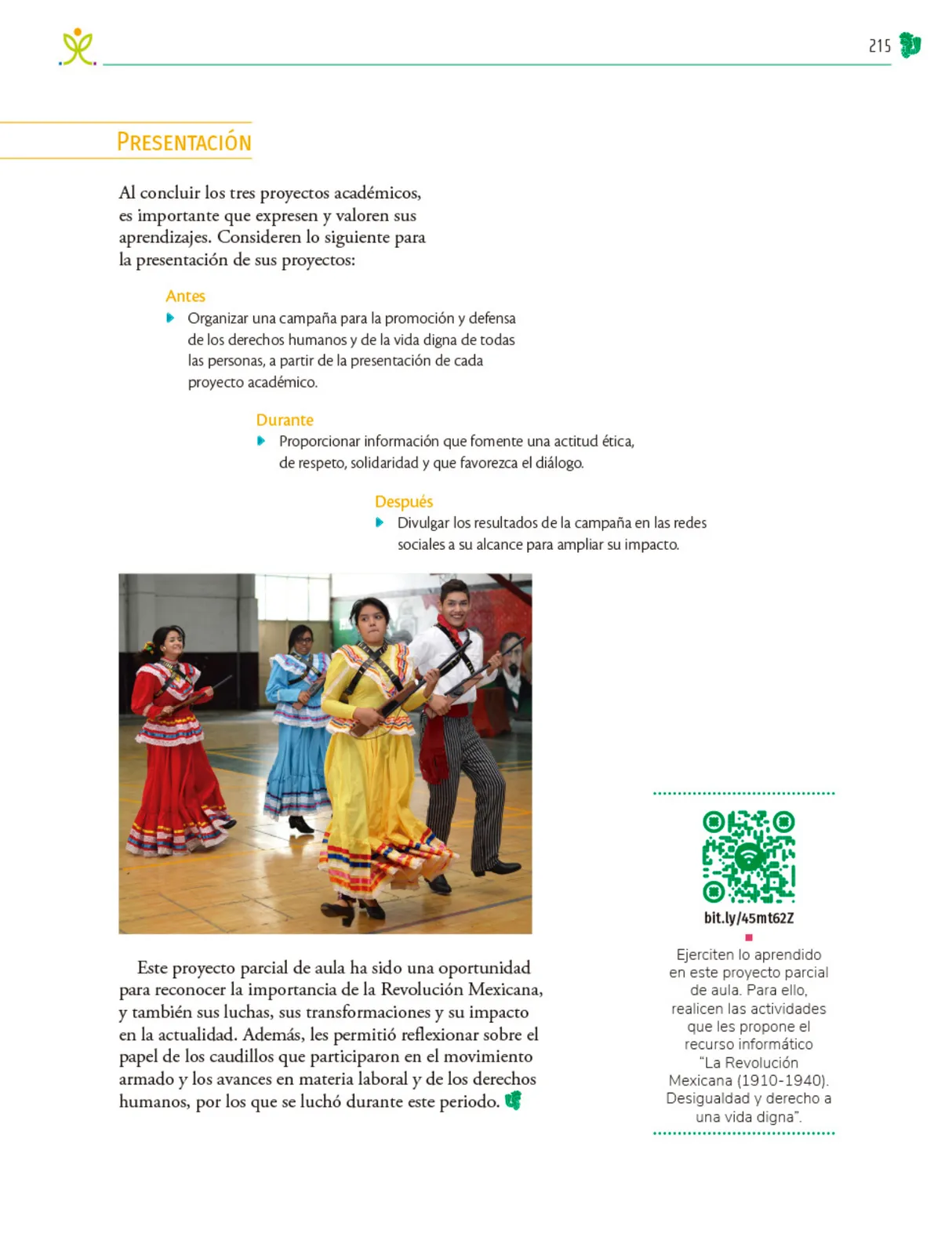 Miniatura página 216 de Colección Sk´asolil. Nuestro libro de Proyectos.  Tomo II.  Libro de Educación Telesecundaria Grado 2°  Ciclo Escolar 2025 - 2026