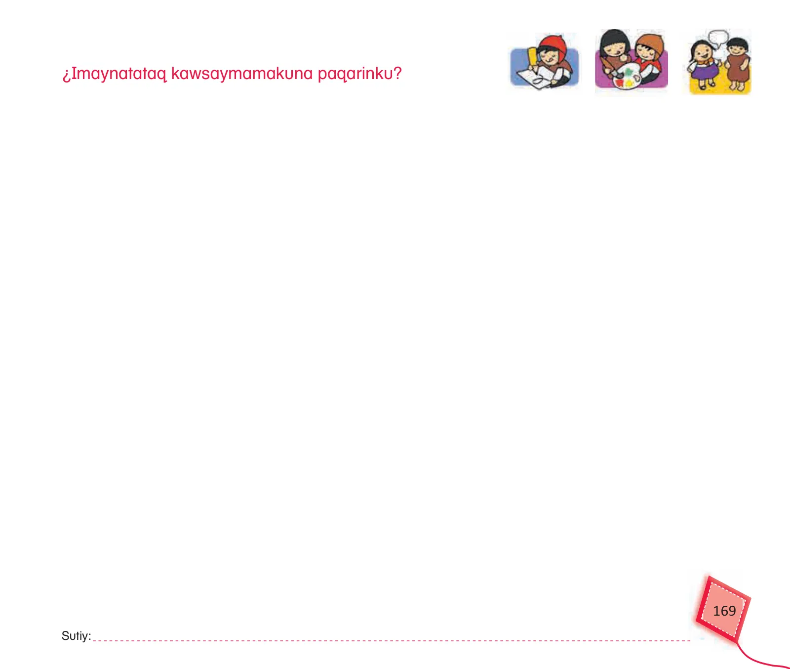 Página 171 de Kuska yachasunchik : cuaderno de trabajo y folder - inicial 4 años - Quechua chanka · 2020