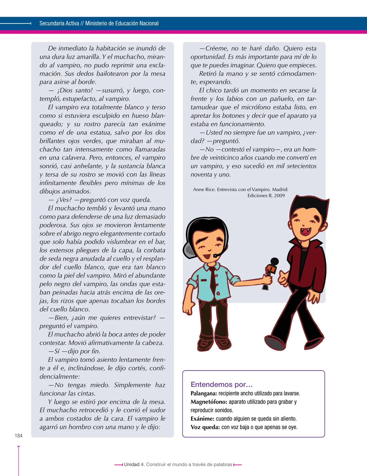 Miniatura página 184 de Lenguaje 6° · Secundaria Activa