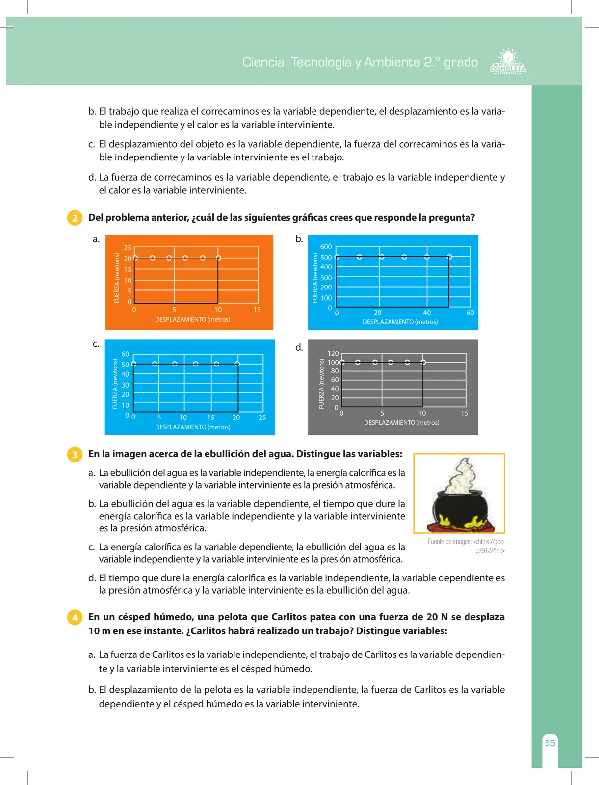 Página 65 de Ciencia, Tecnología y Ambiente 2 : cuaderno de reforzamiento pedagógico - JEC · 2016