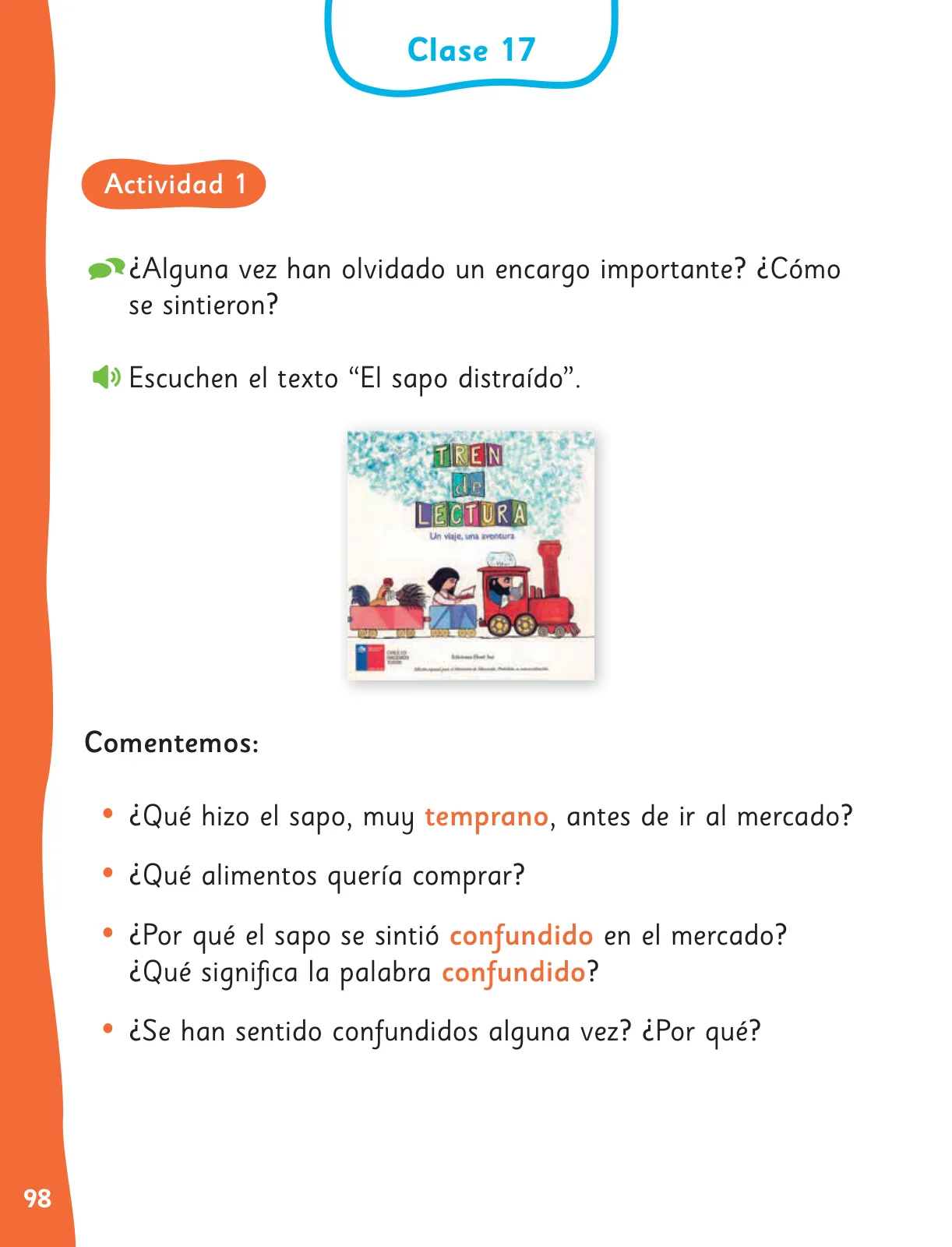 Miniatura página 101 de Lenguaje y Comunicación – Primero Básico | Texto del Estudiante MINEDUC – Descargar PDF · 2024
