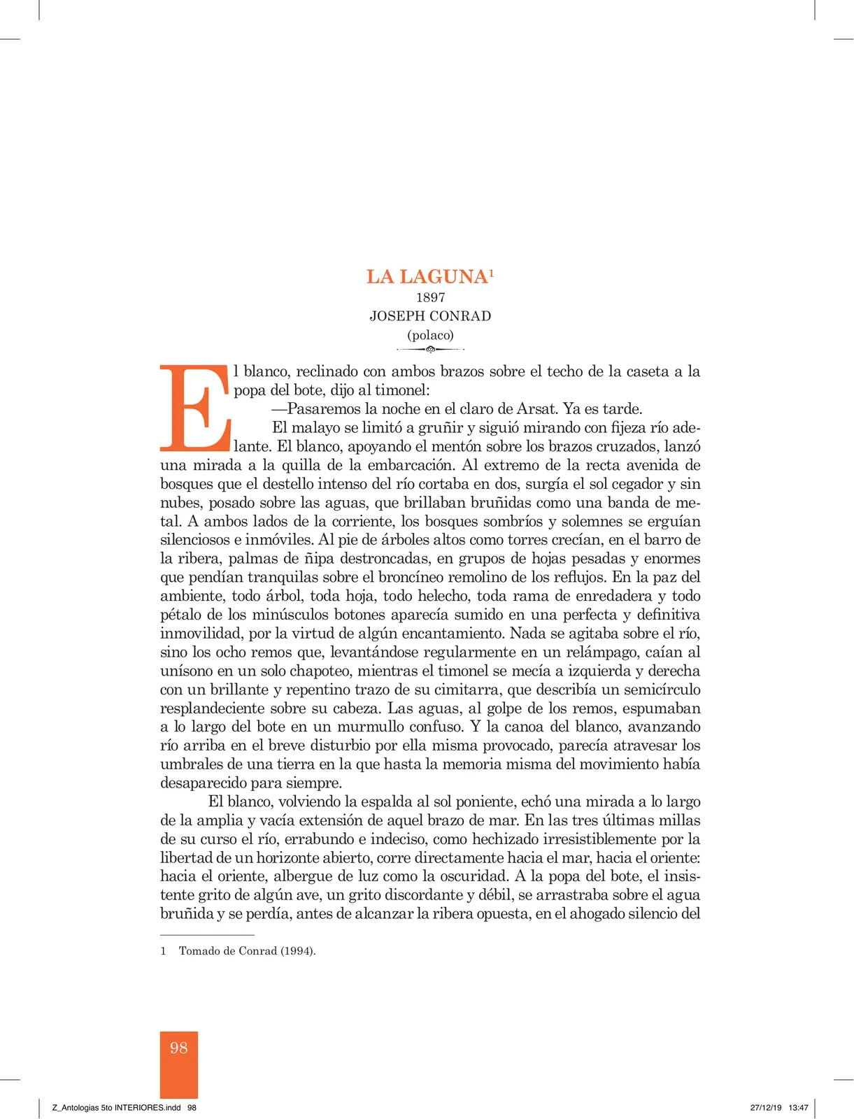 Página 100 de Antología literaria 5 · 2019