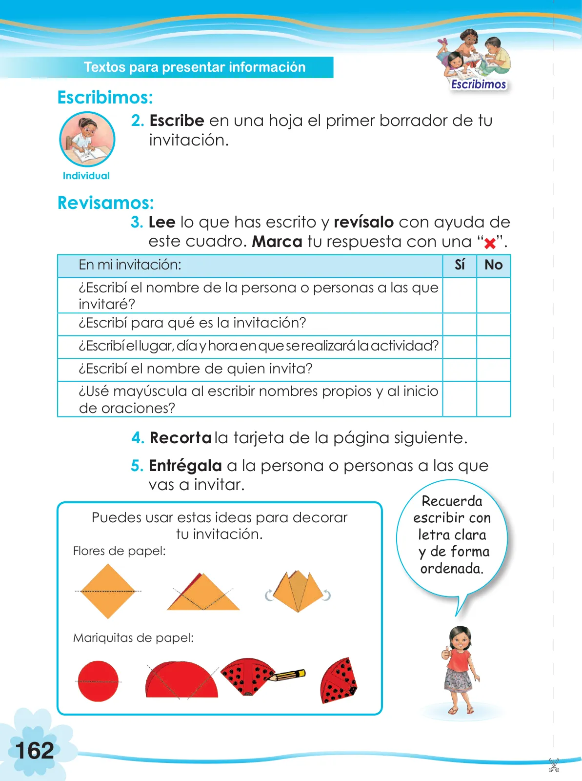 Miniatura página 164 de Comunicación 2 : cuaderno de trabajo para segundo grado de Educación Primaria 2019 · 2019