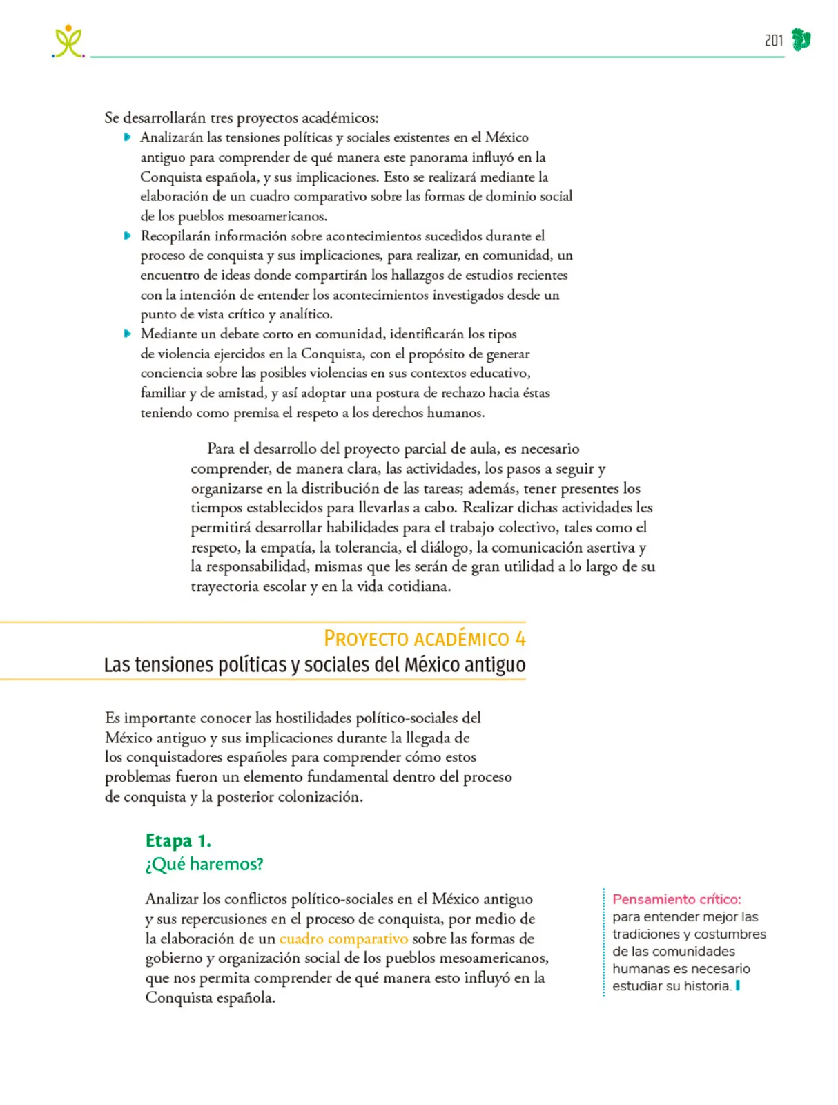 Miniatura página 202 de Colección Sk´asolil. Nuestro libro de Proyectos. Tomo I.    Libro de Educación Telesecundaria Grado 2°  Ciclo Escolar 2025 - 2026