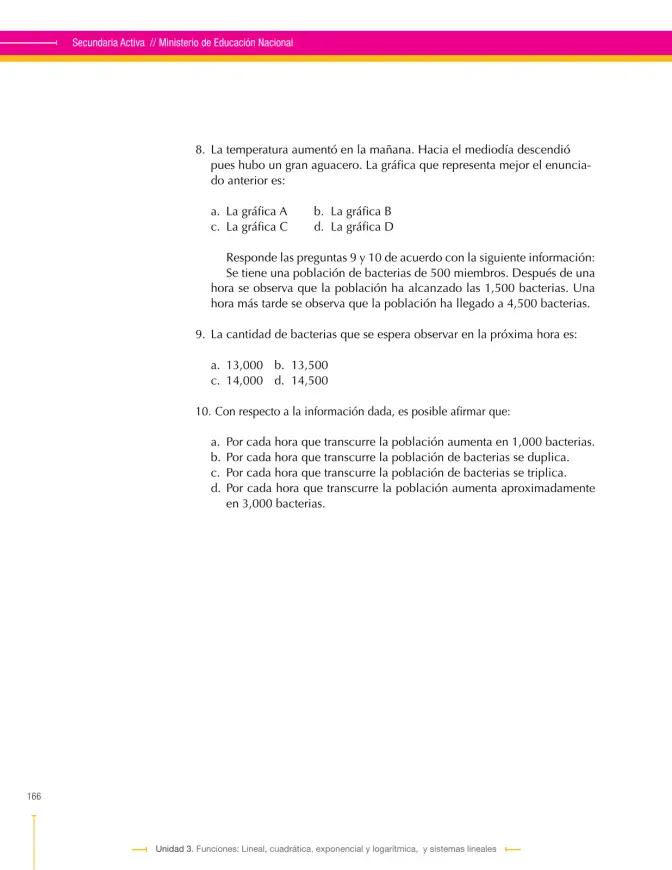 Página 166 de Matematica 9° · Secundaria Activa