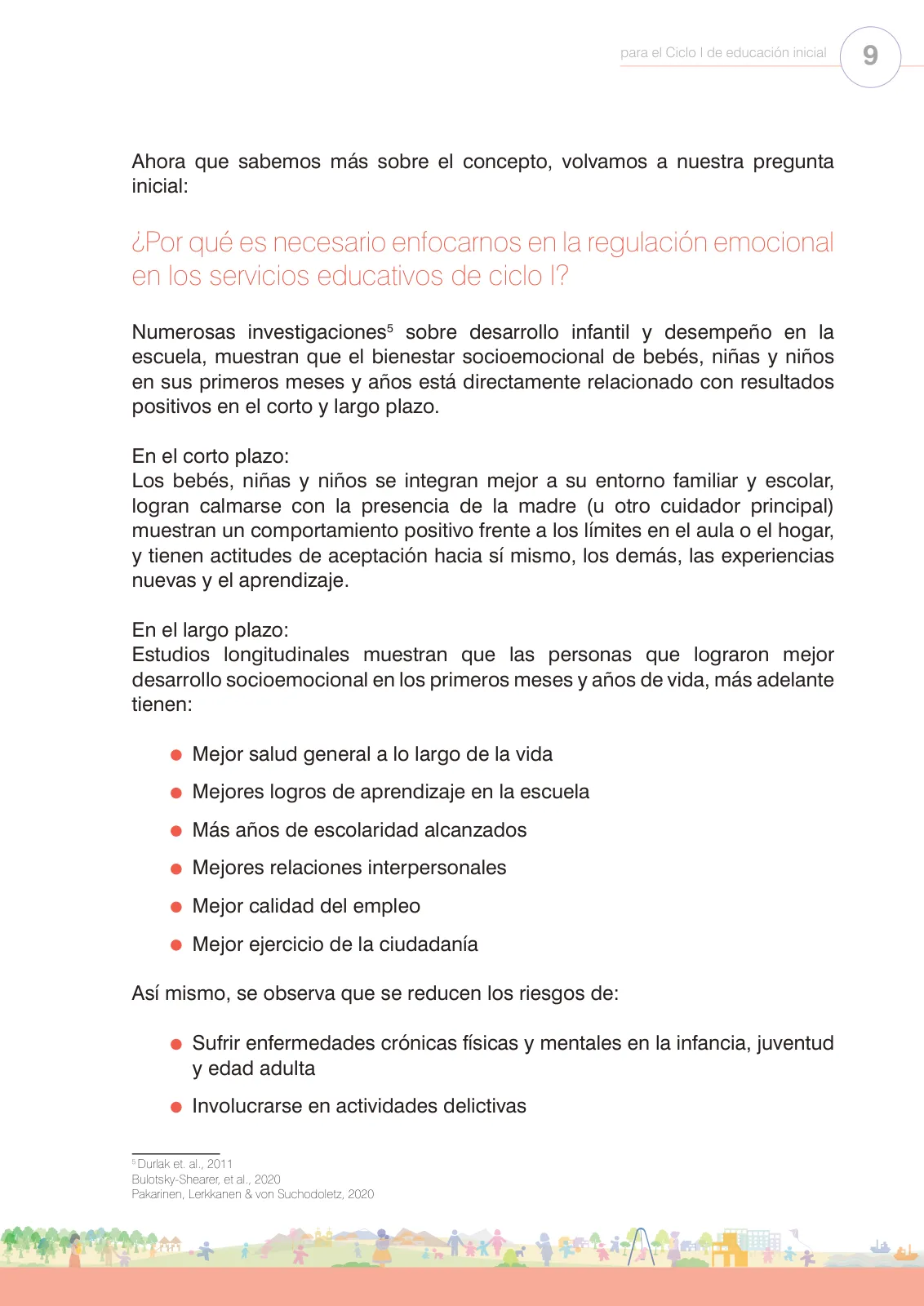 Página 11 de Regulación de emociones. Cartilla con orientaciones para el Ciclo I de Educación Inicial · 2024