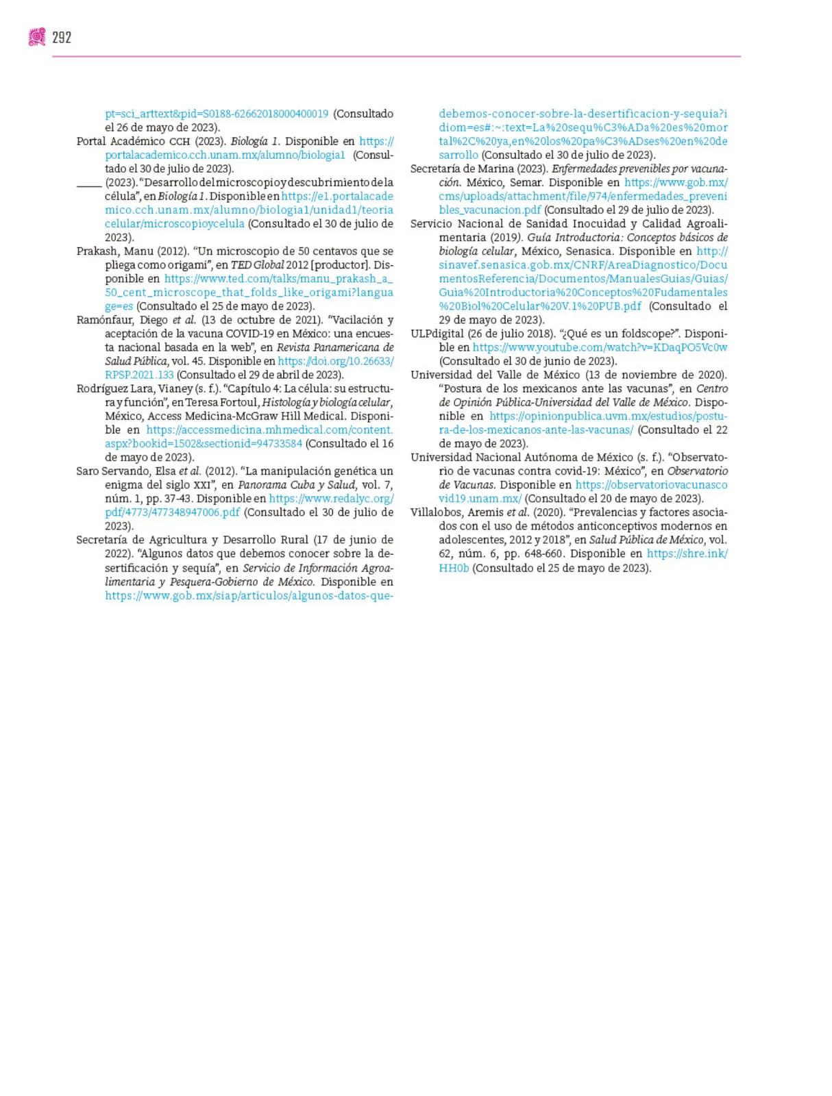 Página 293 de Colección Ximhai. Nuestro libro de proyectos.   Libro de Educación Secundaria Grado 1°  Ciclo Escolar 2025 - 2026