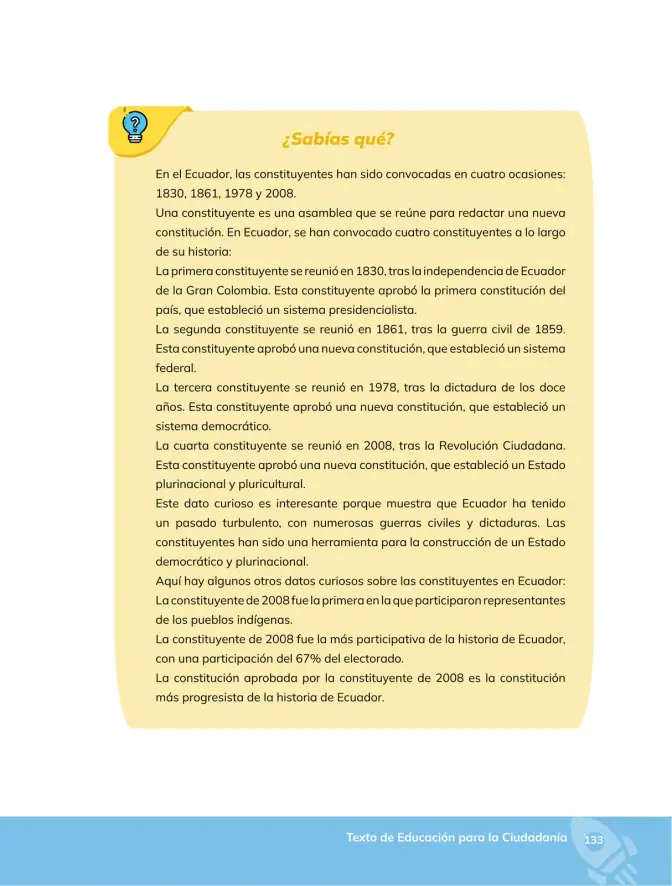 Página 134 de Educacion Ciudadania 2° · Bgu 2 Educacion Ciudadania 2024 · 2024