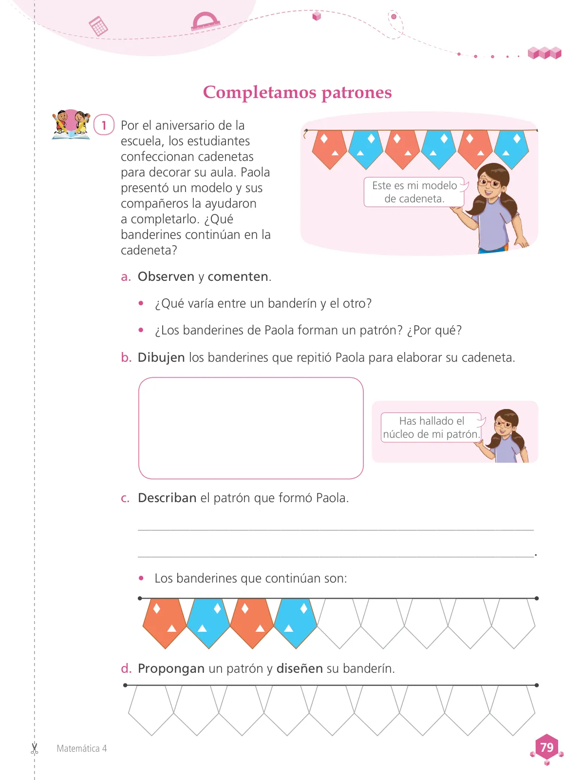 Página 81 de Matemática 4 : cuaderno de trabajo para cuarto grado de Educación Primaria 2019 · 2019